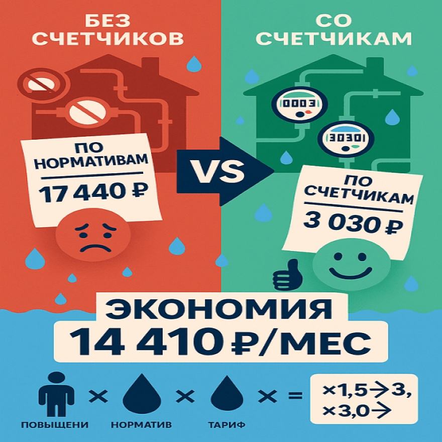 Норматив потребления горячей воды на 1 человека в месяц без счетчика: расчет платы в 2025 году