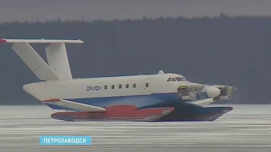 Возобновились испытания экранопланов на Онежском озере